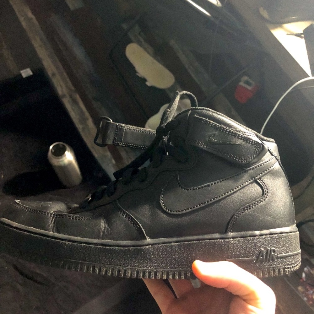 Black High Top Air Forces
